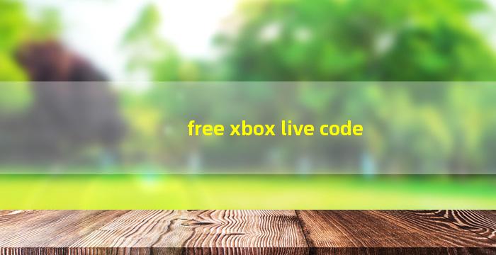 free xbox live code